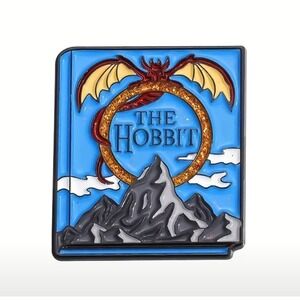 The Hobbit Book Enamel Pin Badge Brooch Tolkien Novel Fan Gift